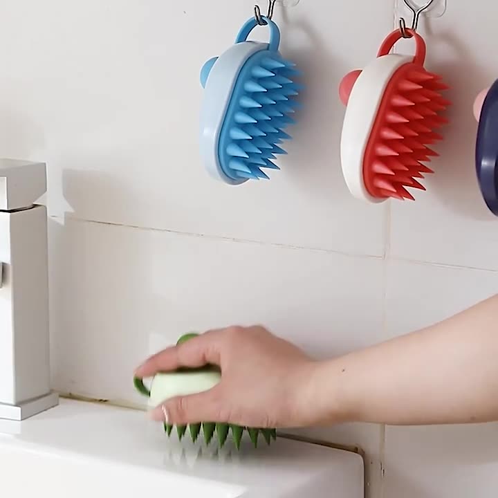 Transform Your Pet's Bath Time with the Soft Gel Pet Shampoo Massage Bath Brush