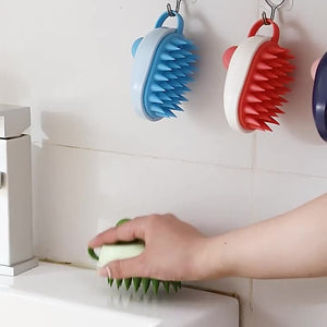 Transform Your Pet's Bath Time with the Soft Gel Pet Shampoo Massage Bath Brush