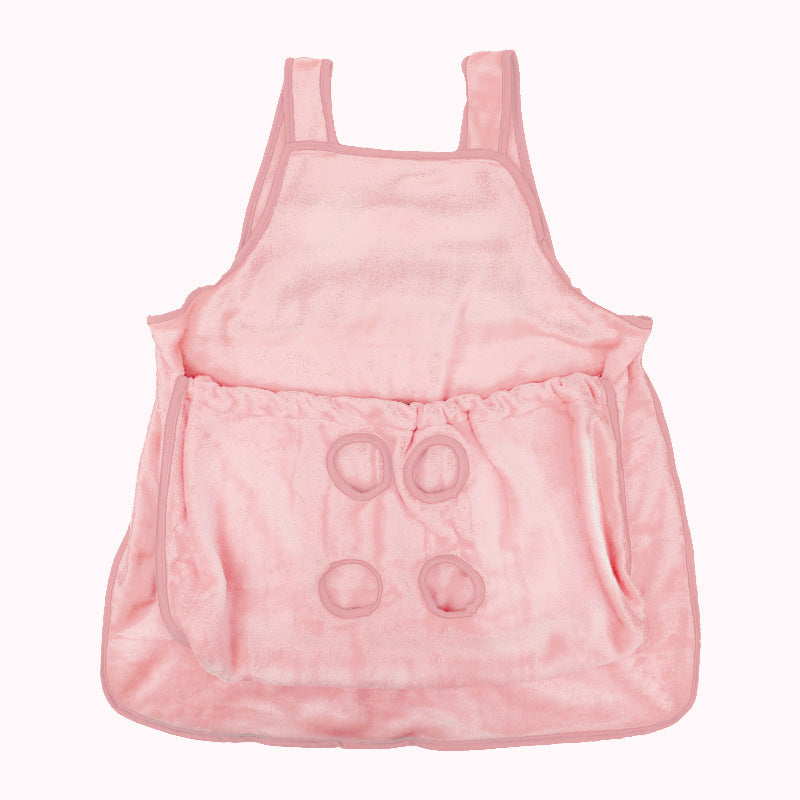 Discover the Comfort of the Pet Plush Hanging Chest Carrier Apron Travel Bag
