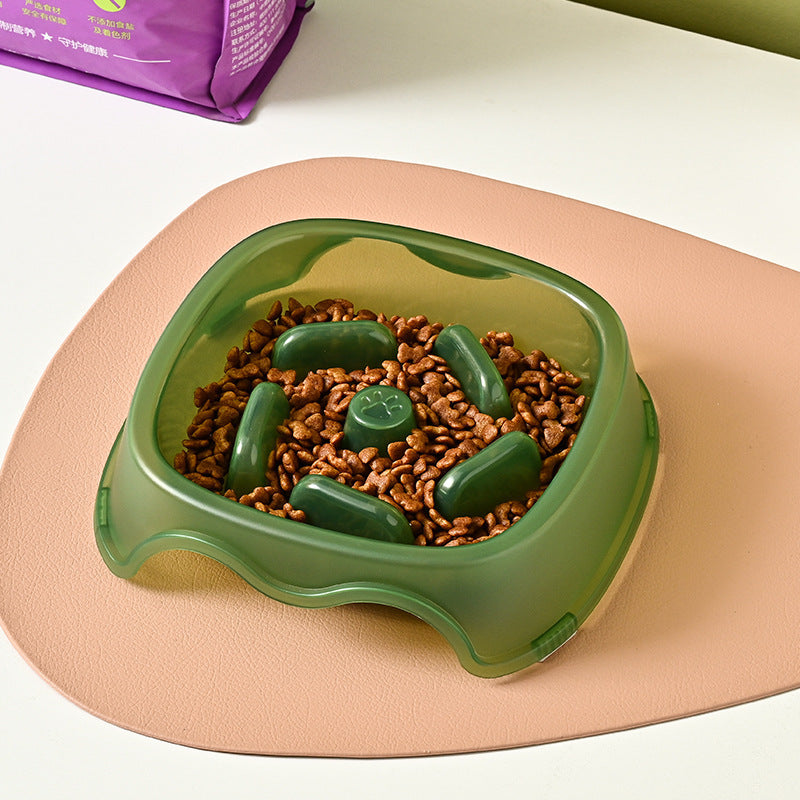 Anti-Choking Pet Slow Feeding Water Bowl Dispenser