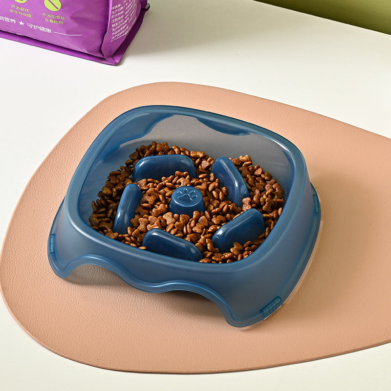 Anti-Choking Pet Slow Feeding Water Bowl Dispenser
