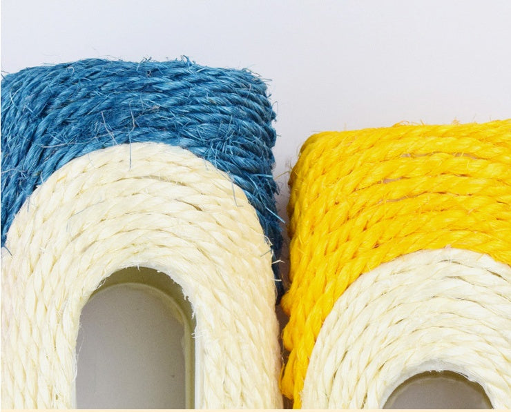 Three Long Sisal Drum Interactive Pet Chew Toy