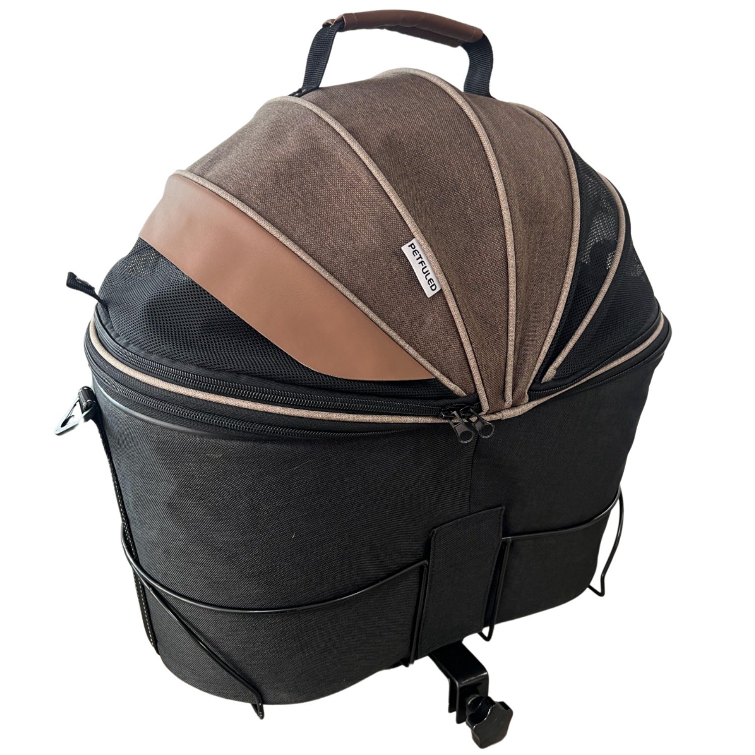 Pet Foldable Canvas Rear Seat Carrier Bag