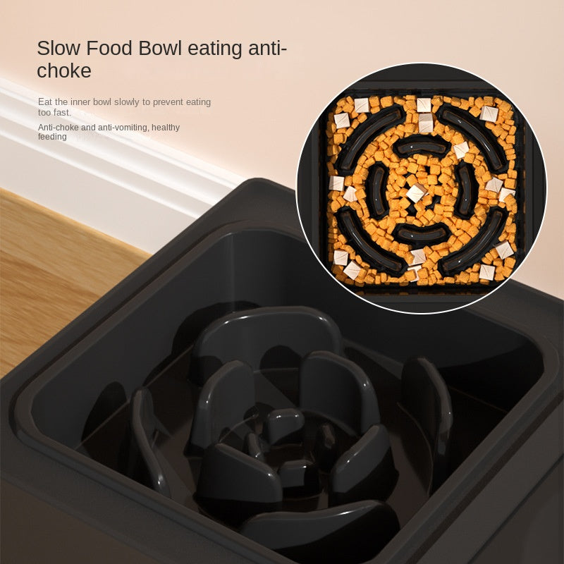Adjustable Stainless Steel Pet Double Feeding Bowl Stand
