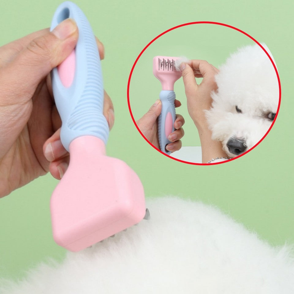 Pet Stainless Steel Grooming Knot Comb Brush Tool