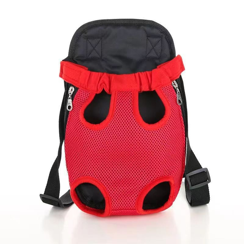 Pet Breathable Adjustable Front Carrier Backpack For Travel Hiking