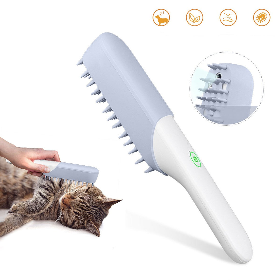 Pet Silicone Massage Grooming Comb Brush Tool