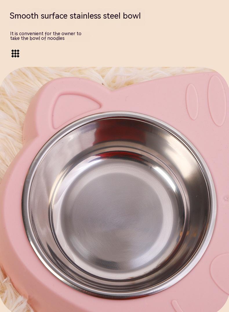 Pet Feeding And Drinking Bowl Rice Basin Set