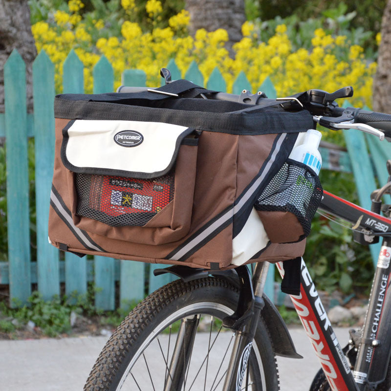 Pet Removable Bicycle Front Basket Carrier Bag