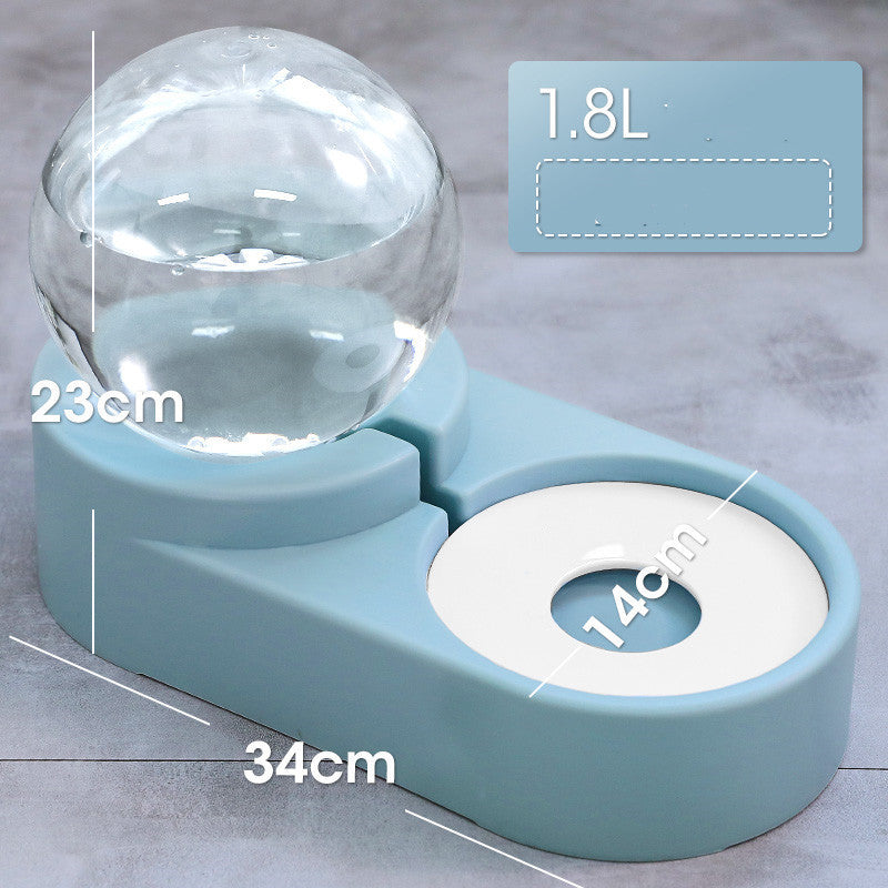 Automatic Bubble Ball Pet Food And Water Dispenser