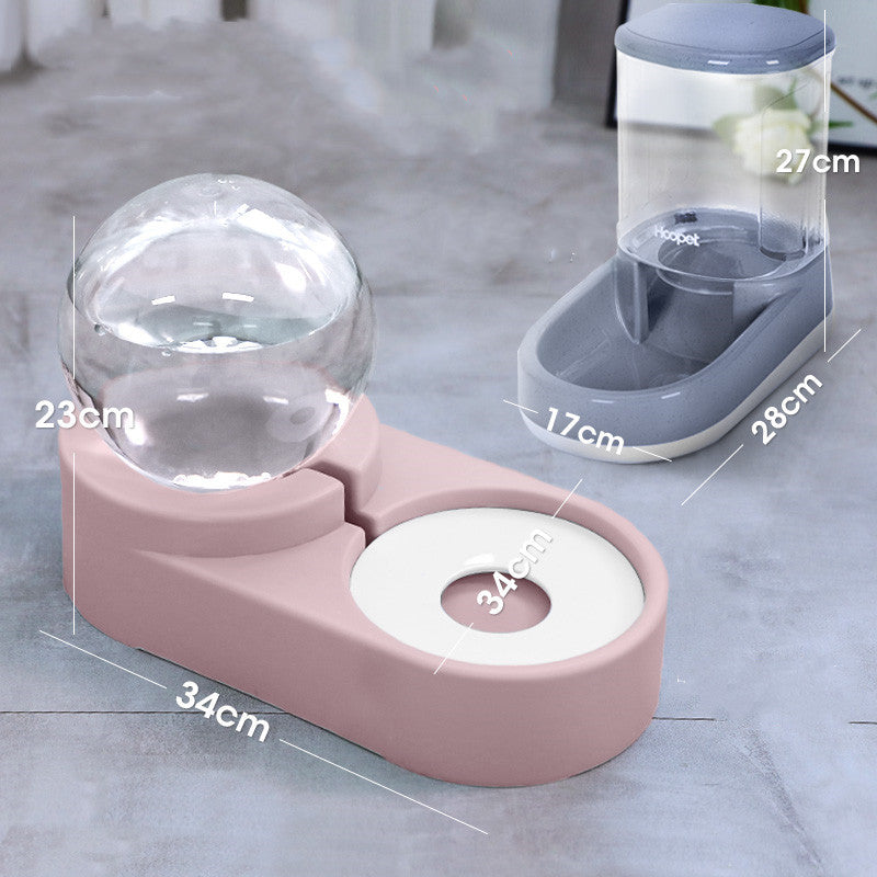 Automatic Bubble Ball Pet Food And Water Dispenser