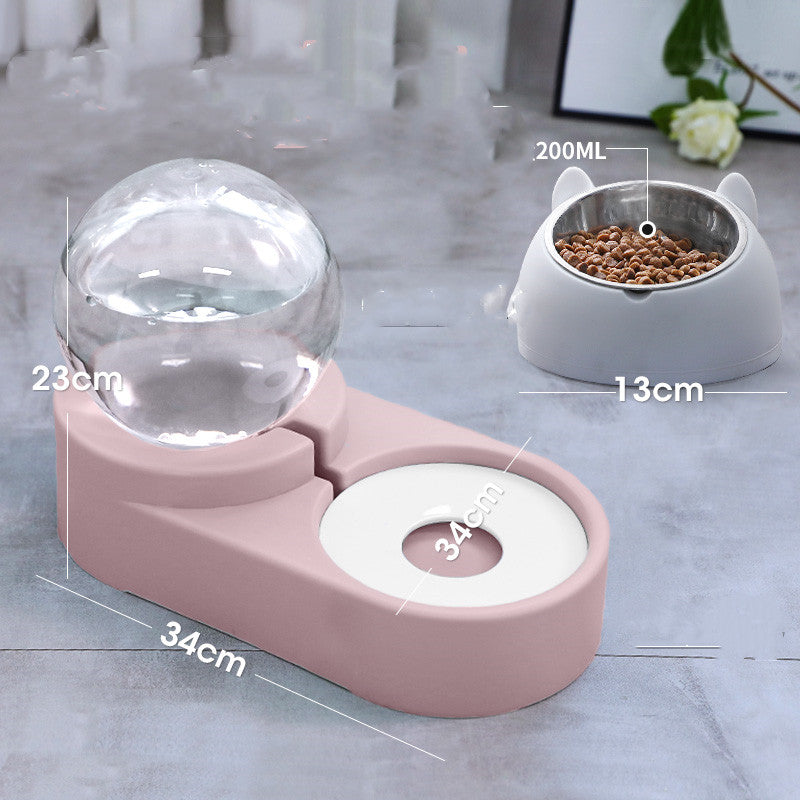 Automatic Bubble Ball Pet Food And Water Dispenser