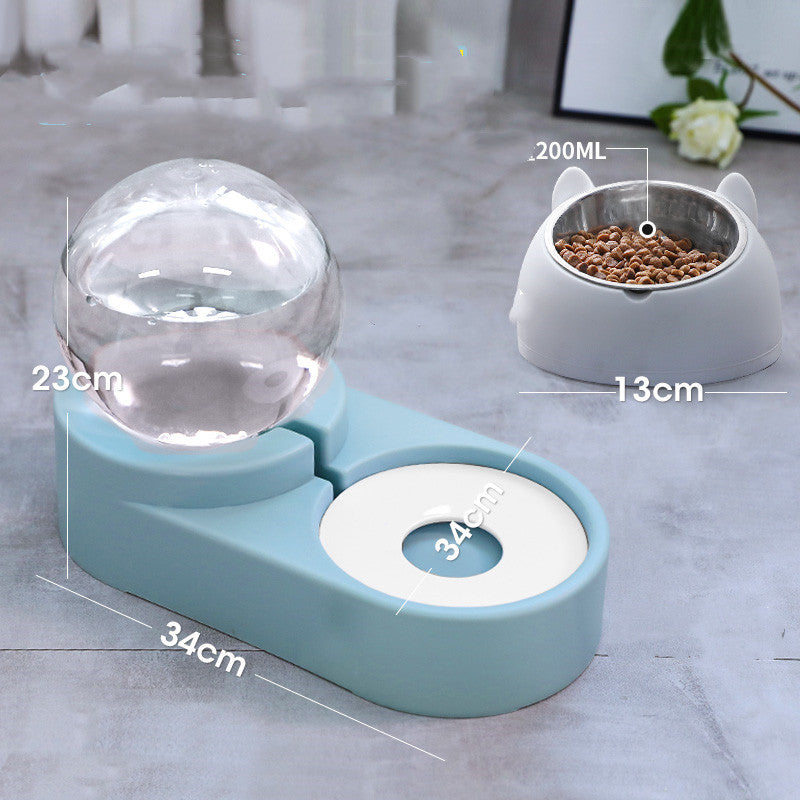 Automatic Bubble Ball Pet Food And Water Dispenser