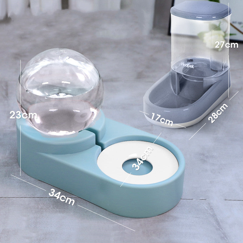 Automatic Bubble Ball Pet Food And Water Dispenser