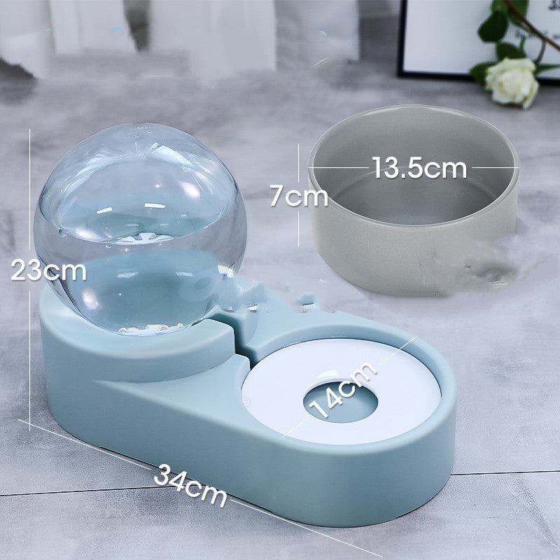 Automatic Bubble Ball Pet Food And Water Dispenser