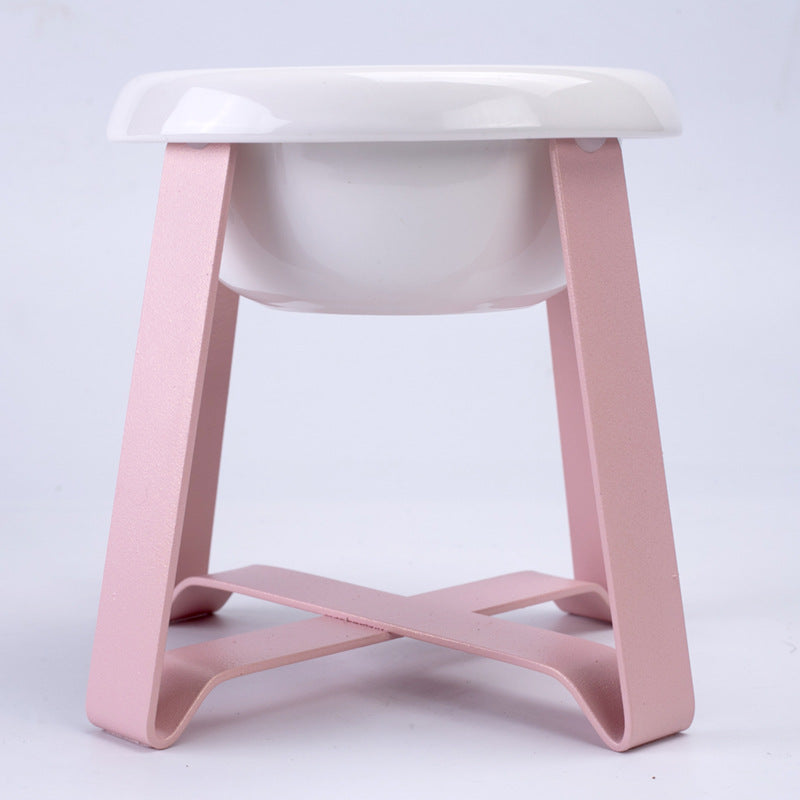 Anti-Slip Pet Feeding Bowl With Iron Stand Combo Set