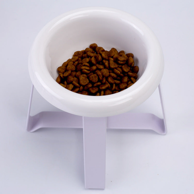 Anti-Slip Pet Feeding Bowl With Iron Stand Combo Set