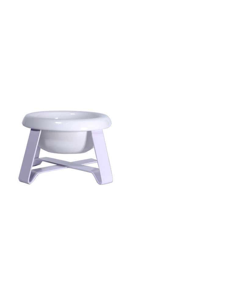 Anti-Slip Pet Feeding Bowl With Iron Stand Combo Set
