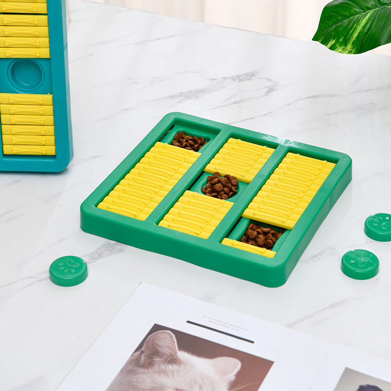 Rotating Interactive Educational Pet Slow Food Dispenser Toy