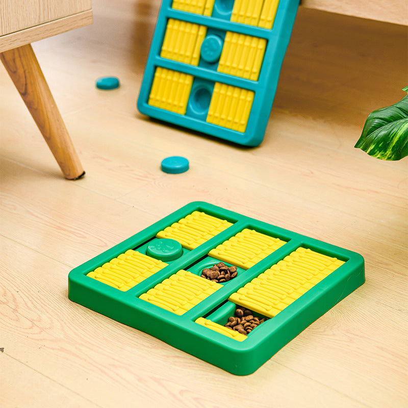 Rotating Interactive Educational Pet Slow Food Dispenser Toy