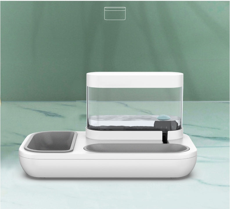 Automatic Pet Feeding And Drinking Fountain Bowl System