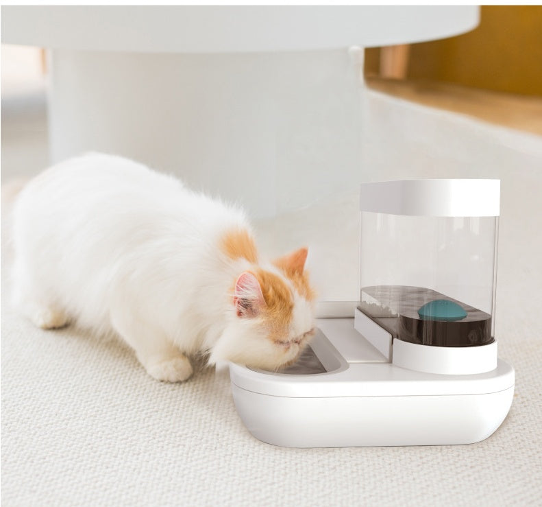 Automatic Pet Feeding And Drinking Fountain Bowl System