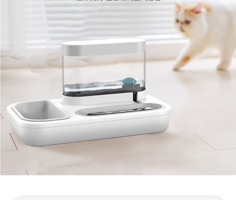 Automatic Pet Feeding And Drinking Fountain Bowl System