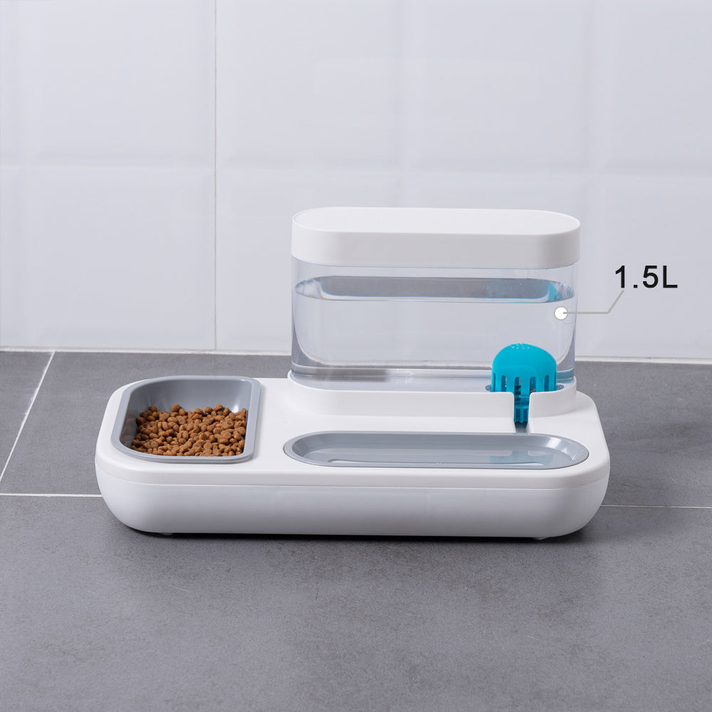Automatic Pet Feeding And Drinking Fountain Bowl System