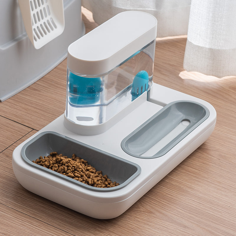 Automatic Pet Feeding And Drinking Fountain Bowl System