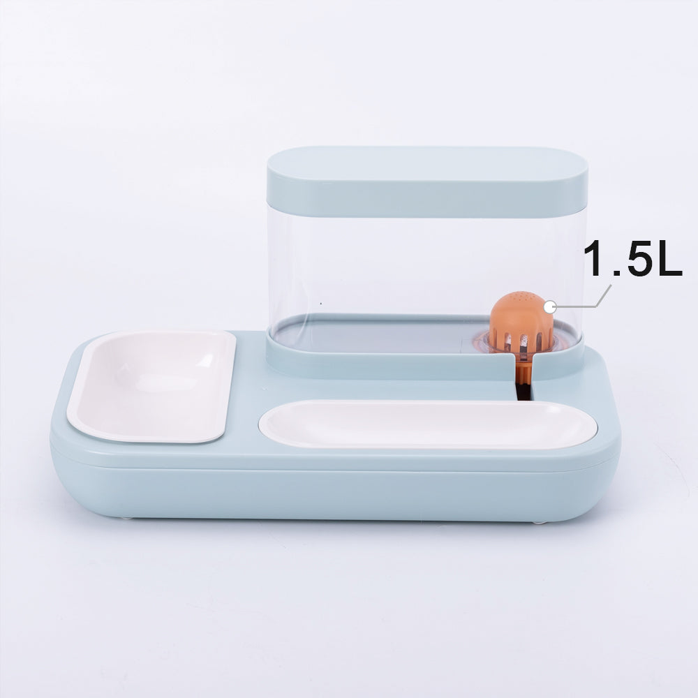 Automatic Pet Feeding And Drinking Fountain Bowl System