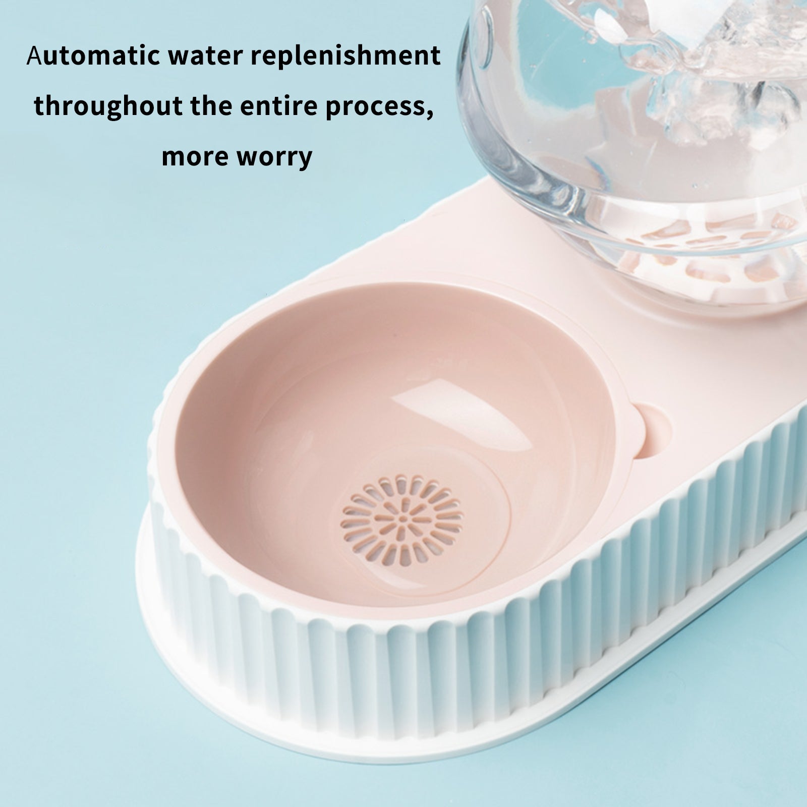 Automatic Pet Water And Food Feeding Bowl Dispenser