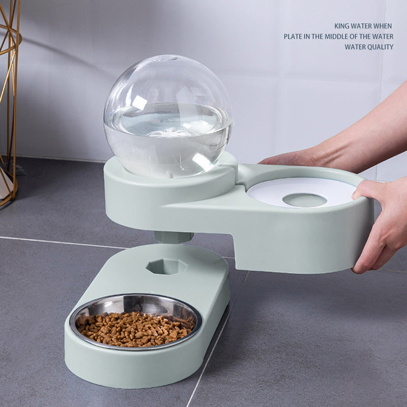 Automatic Bubble Ball Pet Food And Water Dispenser