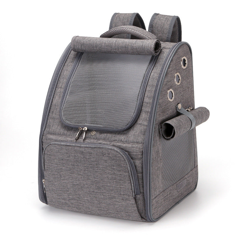 Pet Foldable Breathable Backpack Travel Carrier Bag