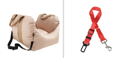 Pet Waterproof Portable Car Seat Carrier Basket Breathable Mesh