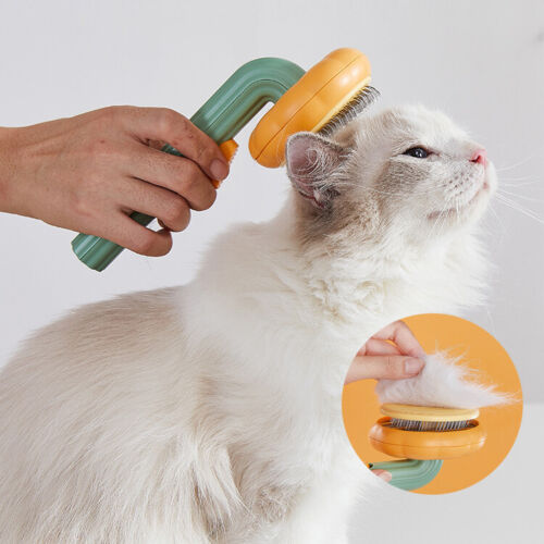 Pet Self Cleaning Pumpkin Grooming Slicker Brush