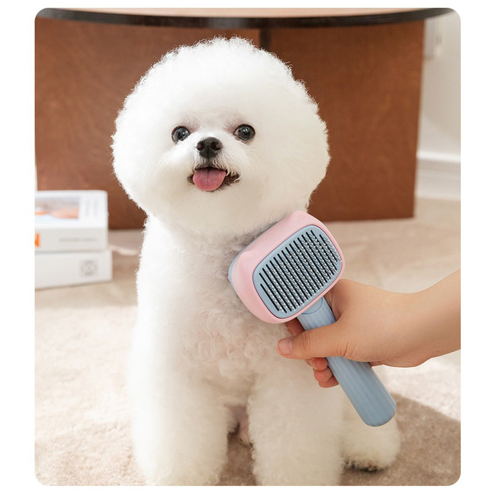 Pet Deshedding And Dematting Grooming Brush Tool