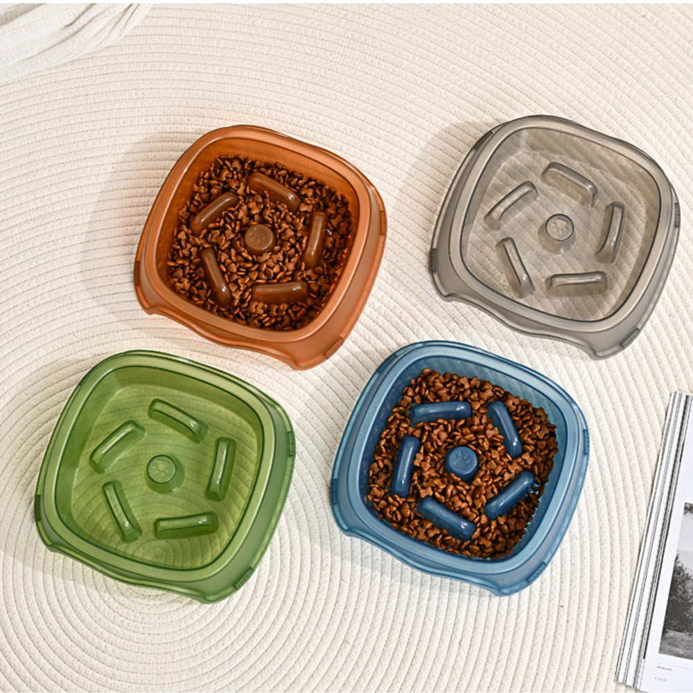 Anti-Choking Pet Slow Feeding Water Bowl Dispenser