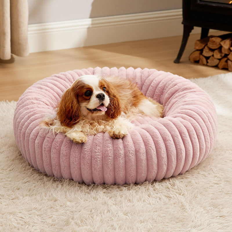 Plush Round Warm Pet Bed Fur Mat