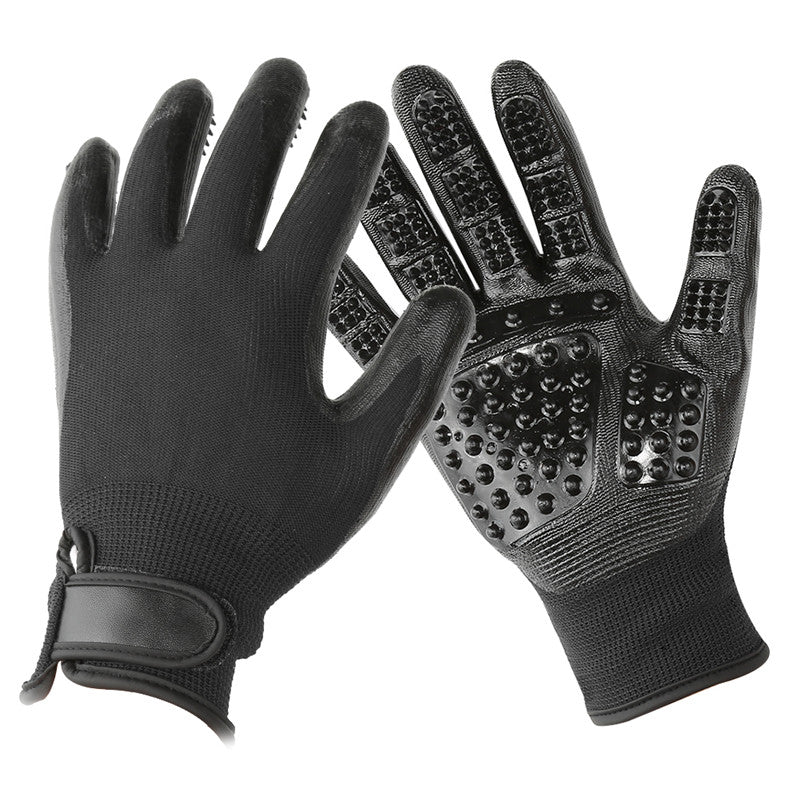 Pet Grooming Glove Hair Removal Massage Brush Tool