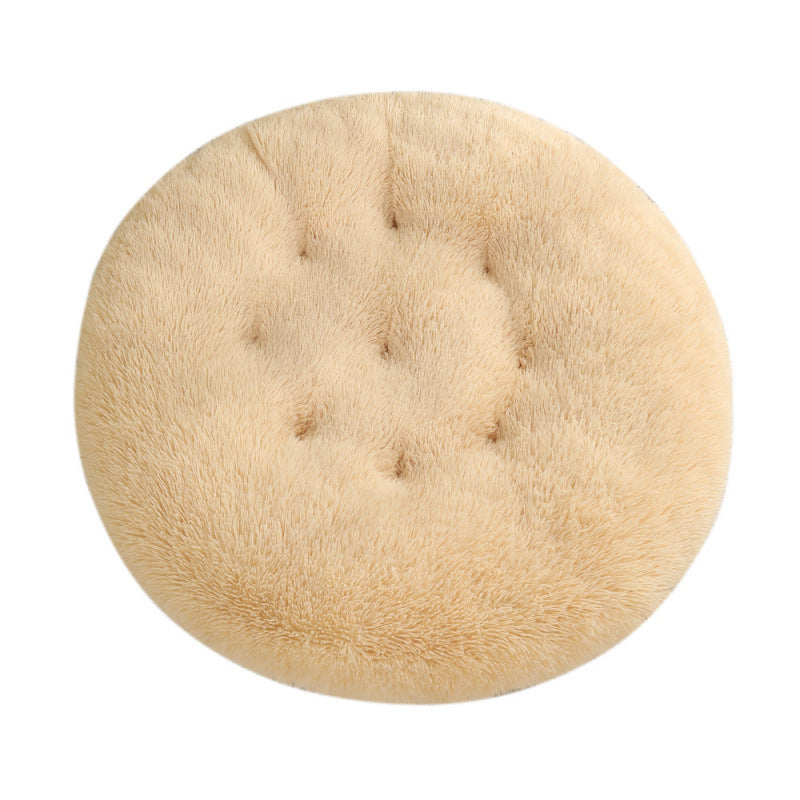 Round Plush Warm Pet Sleep Bed House