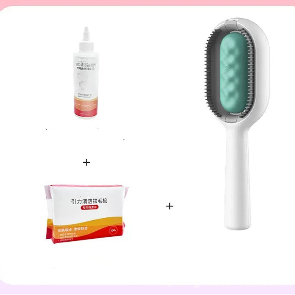 Pet Dematting Grooming Comb Brush With Cleaning Tank