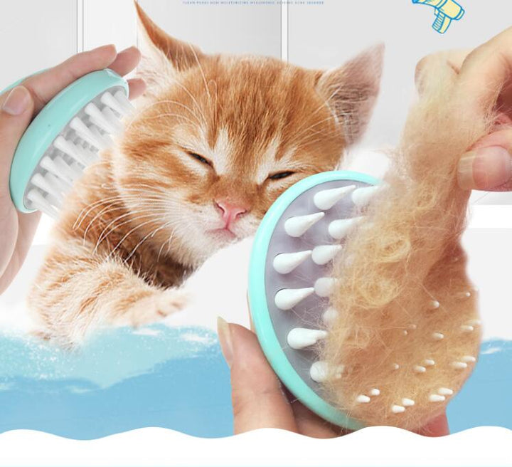 Comfortable Pet Bath Massage Brush Grooming Cleaning Tool