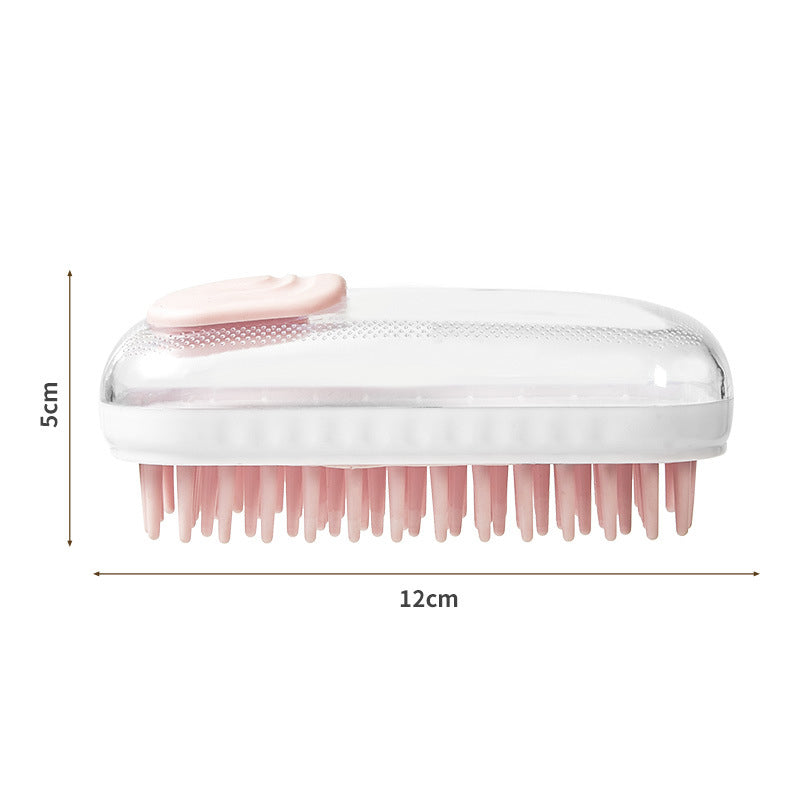 Silicone Pet Bath Massage Brush Foam Cleaning Tool