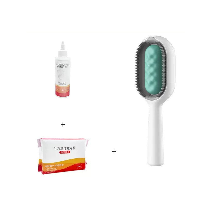 Pet Dematting Grooming Comb Brush With Cleaning Tank
