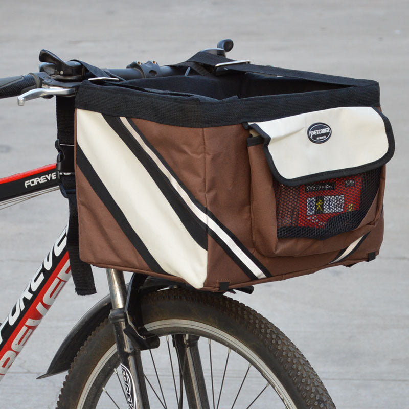 Pet Removable Bicycle Front Basket Carrier Bag