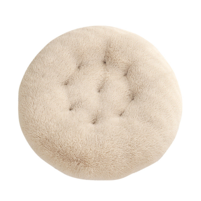 Round Plush Warm Pet Sleep Bed House