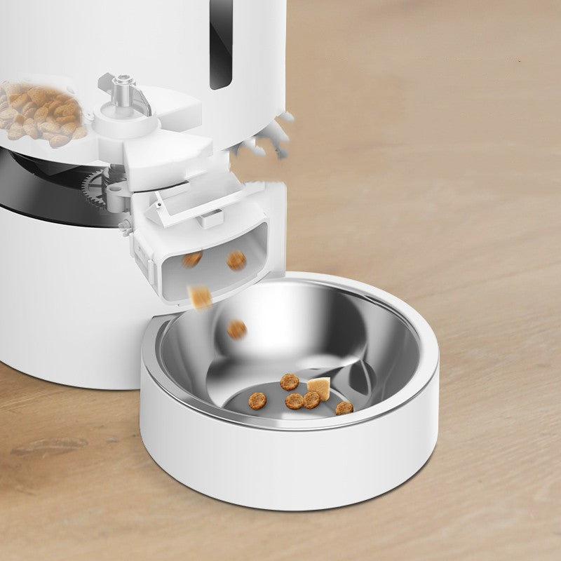 Capsule Automatic Pet Double Bowl Feeding System