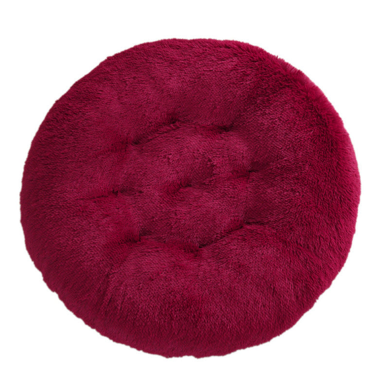 Round Plush Warm Pet Sleep Bed House