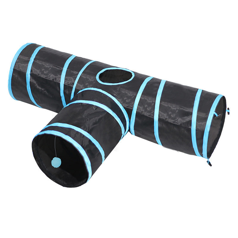 Pet Foldable Tunnel Climbing Interactive Play Toy