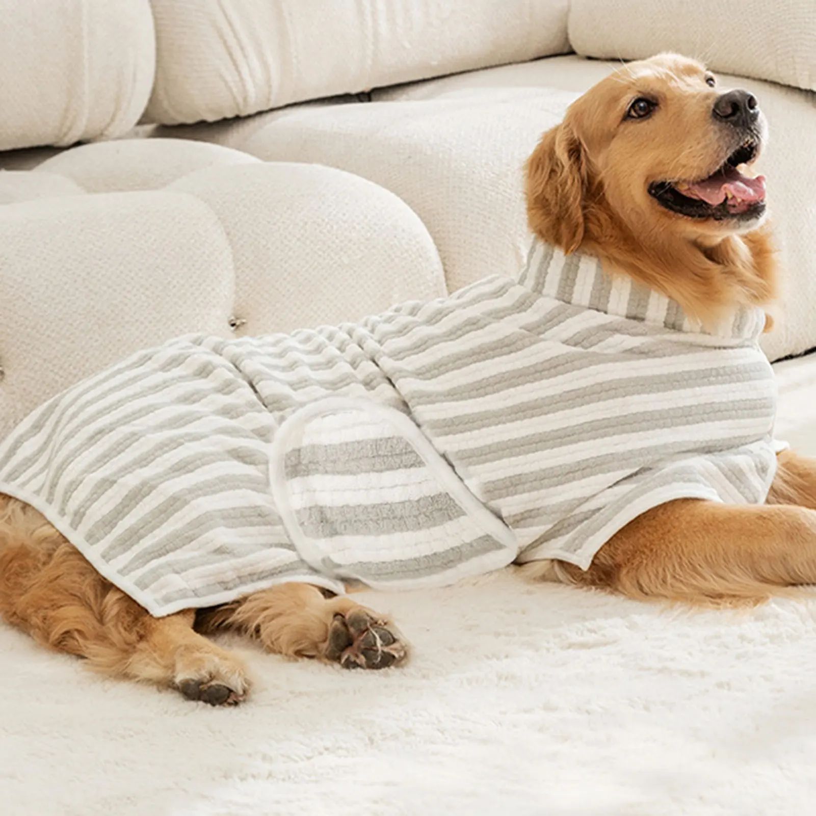 Ultra Absorbent Quick Dry Pet Bath Towel Bathrobe